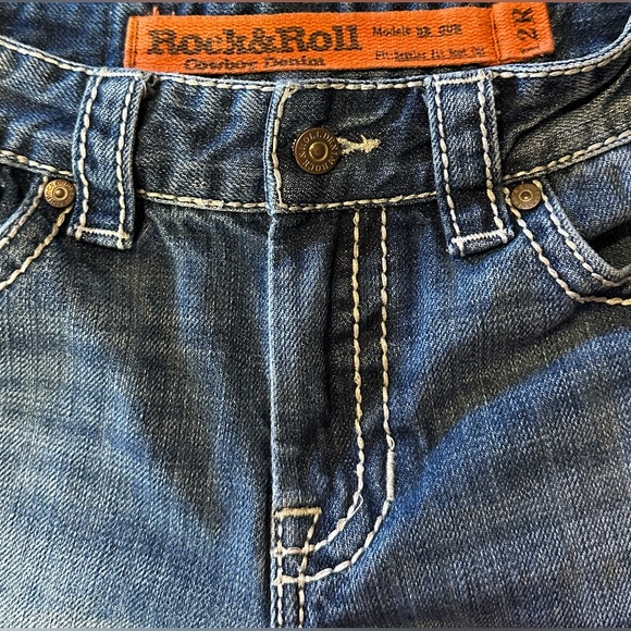 🔥 Rock & Roll Cowboy Denim Boys Bootcut Jeans | Size 12R - Picture 4 of 9